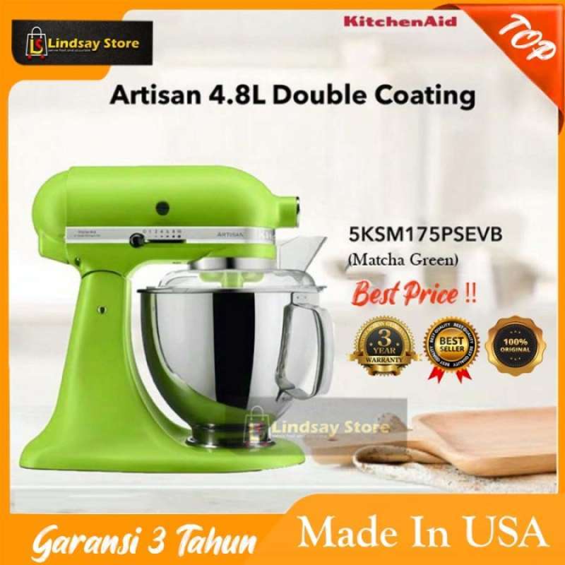 Promo KitchenAid STAND MIXER 4.8L MATCHA GREEN 5KSM175PSEMA 2 Bowls