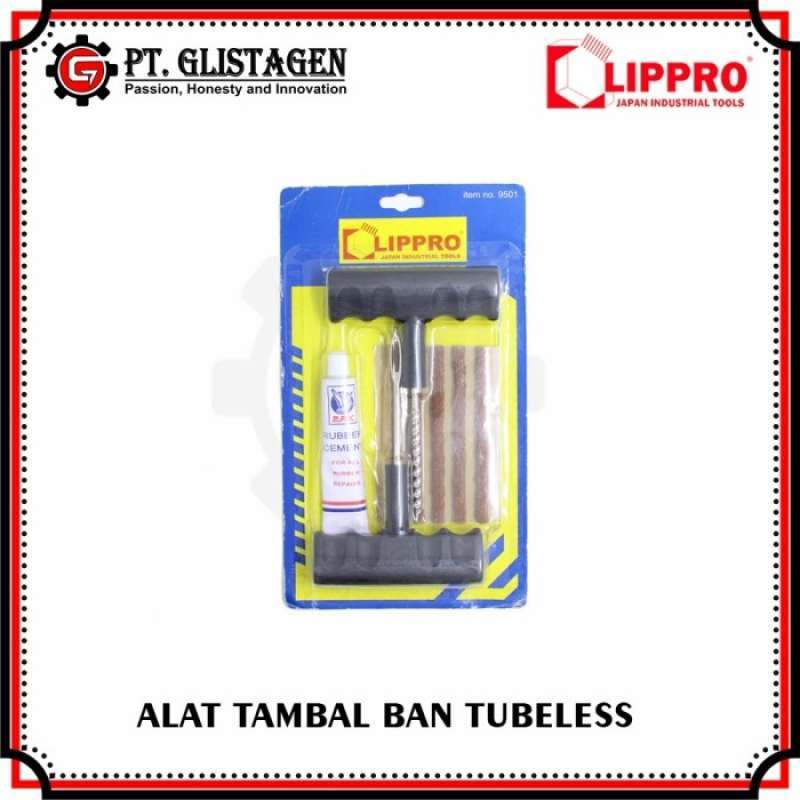 Promo Alat Tambal Ban Tubles Lengkap Emergency Tire Repair Kit Set