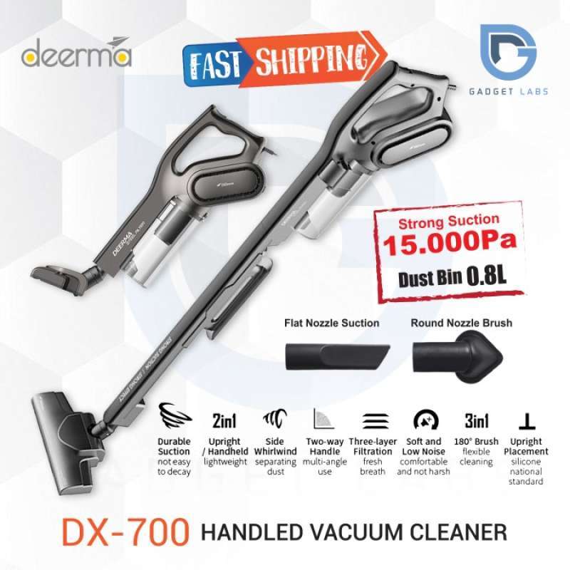 Review Vacuum Cleaner Deerma 2in1 DX700 / DX700S Spesifikasi, Fitur