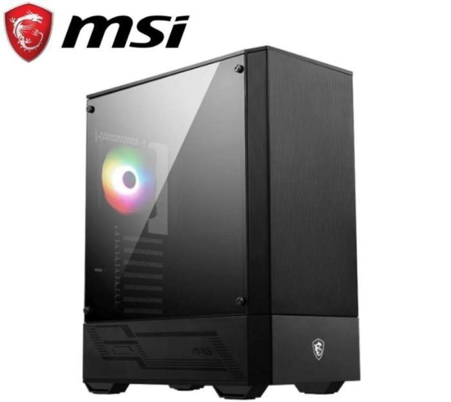 Jual MSI MAG 111R BLACK Tempered Glass Mid ATX Tower Gaming Case di Seller TF COM Mangga