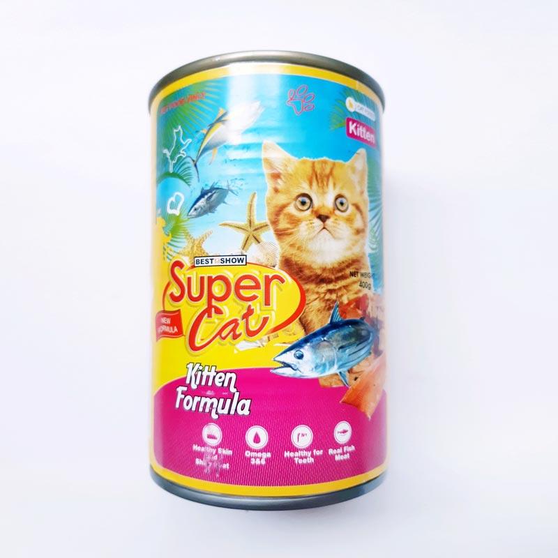 Jual Super Cat Baby Kitten Formula 400 gr Makanan Basah Bayi Kucing
