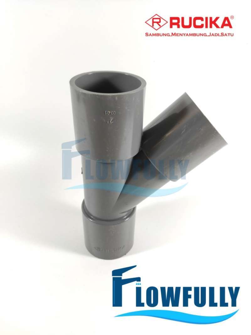 Jual Y BRANCH AW 2 inch RUCIKA PVC TY 45 derajat Y 45° di Seller ...