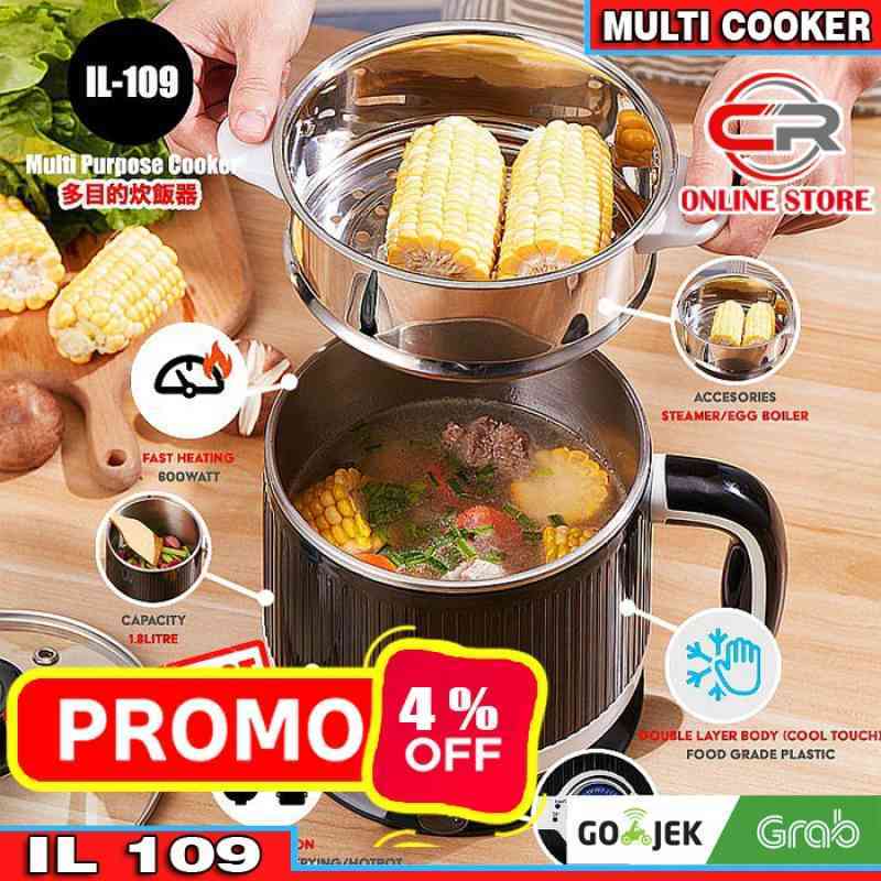 Jual Multi cooker electric Kettle 1,8Lt(IL109) /Panci masak serbaguna