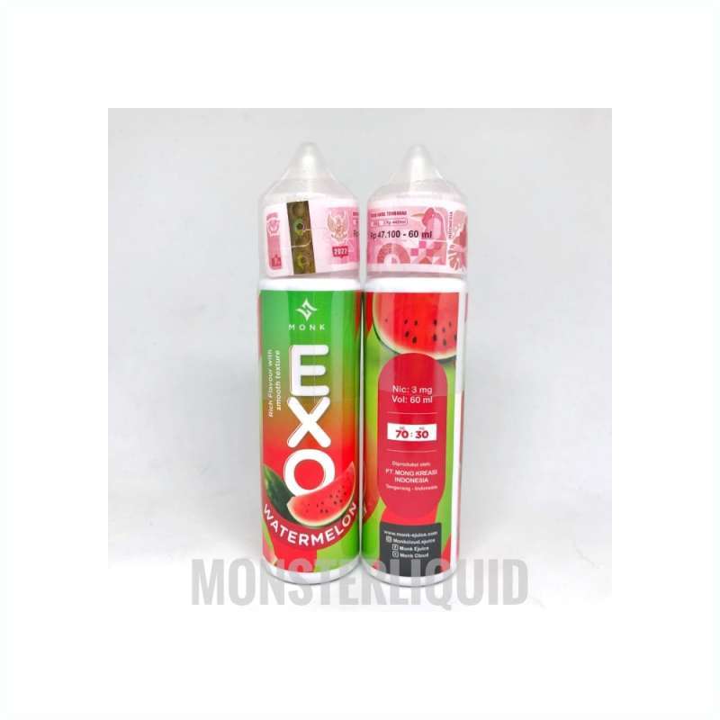 Jual Exo Watermelon By Monk Cloud E Juice 3Mg 60Ml Liquid Kode 020 di