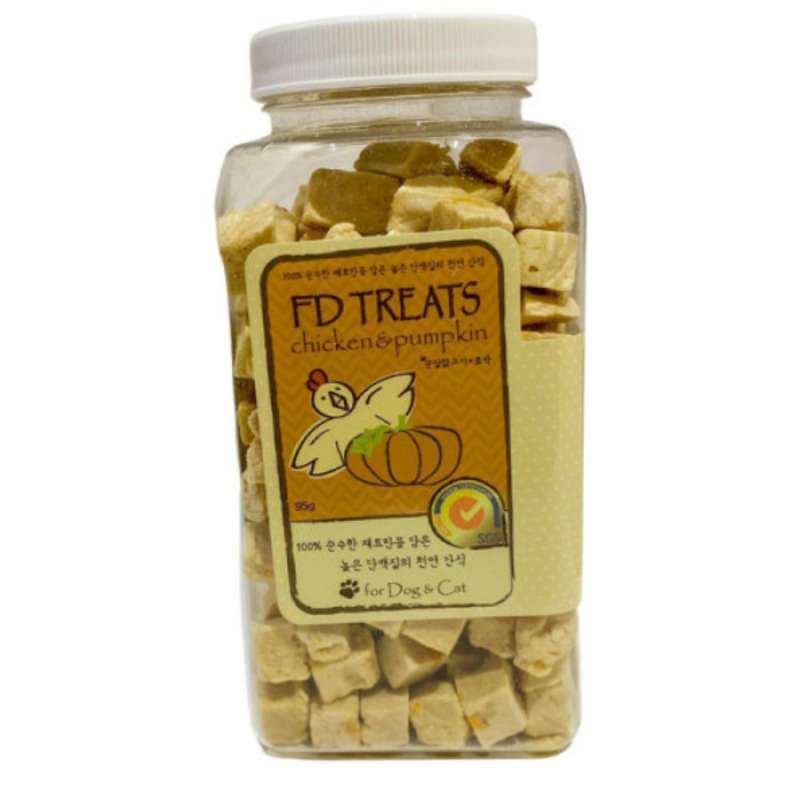 Jual Freeze Dried Chicken with Pumpkin Cube for Dog/Cat 95gr Pet