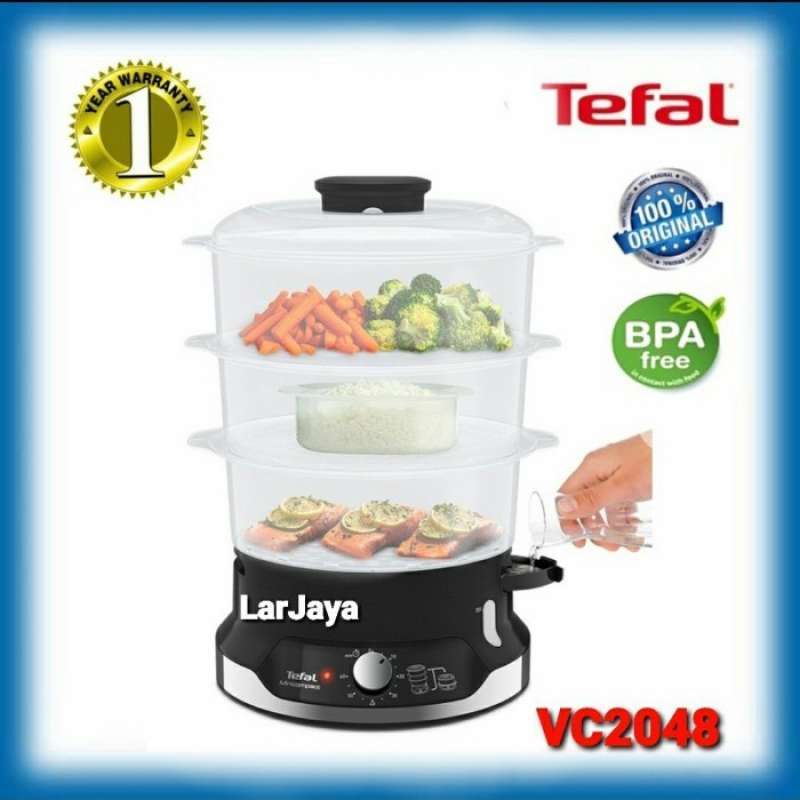 Promo TEFAL FOOD STEAMER ULTRA COMPACT VC2048 KUKUSAN LISTRIK TEFAL
