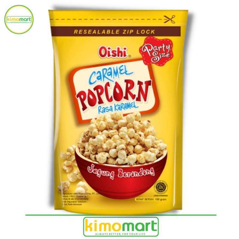 Jual [ KIMOMART ] OISHI CARAMEL POPCORN RASA KARAMEL JAGUNG BERONDONG ...