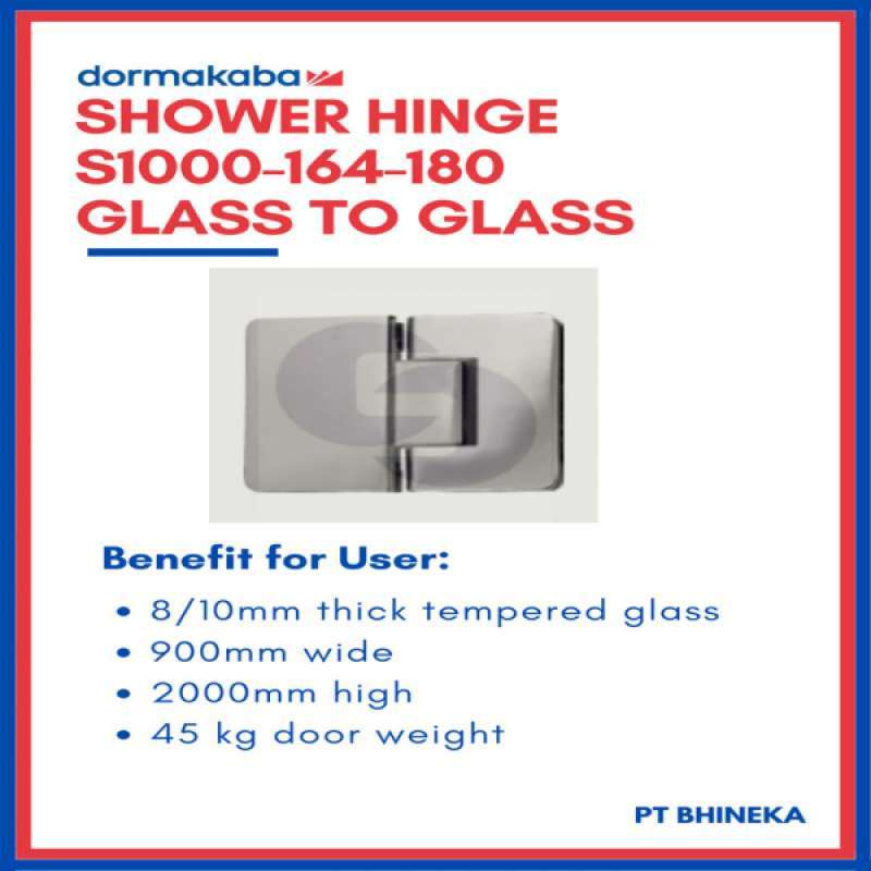 Jual Dorma Shower Hinge S1000164180 Glass To Glass di Seller Tamiimah
