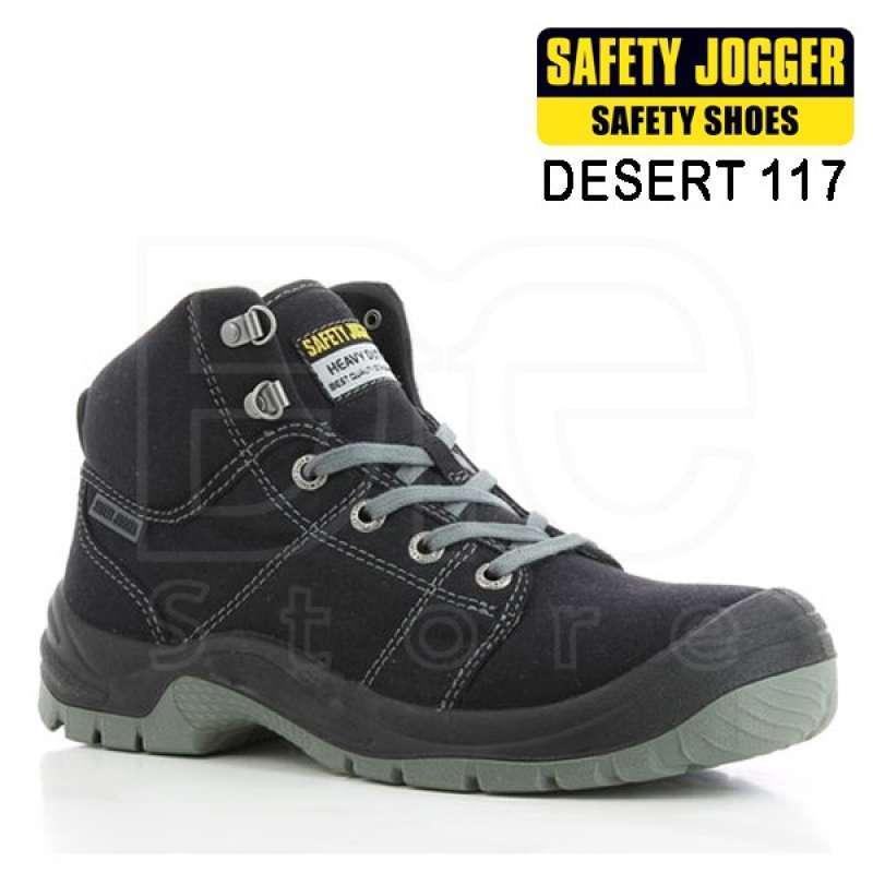 Promo Safety Shoes Safety Jogger Desert Black / Hitam Diskon 7 di
