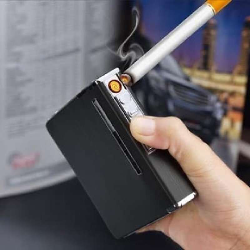 Jual Kotak Rokok Korek Api Elektrik Cigarette Box Electric Lighter di ...