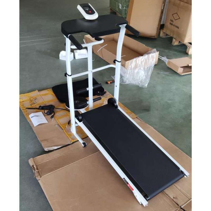 Jual Alat Fitness Rumahan Treadmill Walking Running Low Watt Max 150 Kg