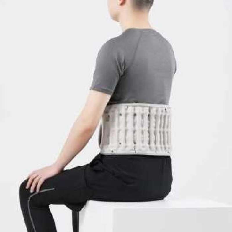 Jual Lumbar Back Support Heat Belt Electric Manset Terapi PMAD30 di