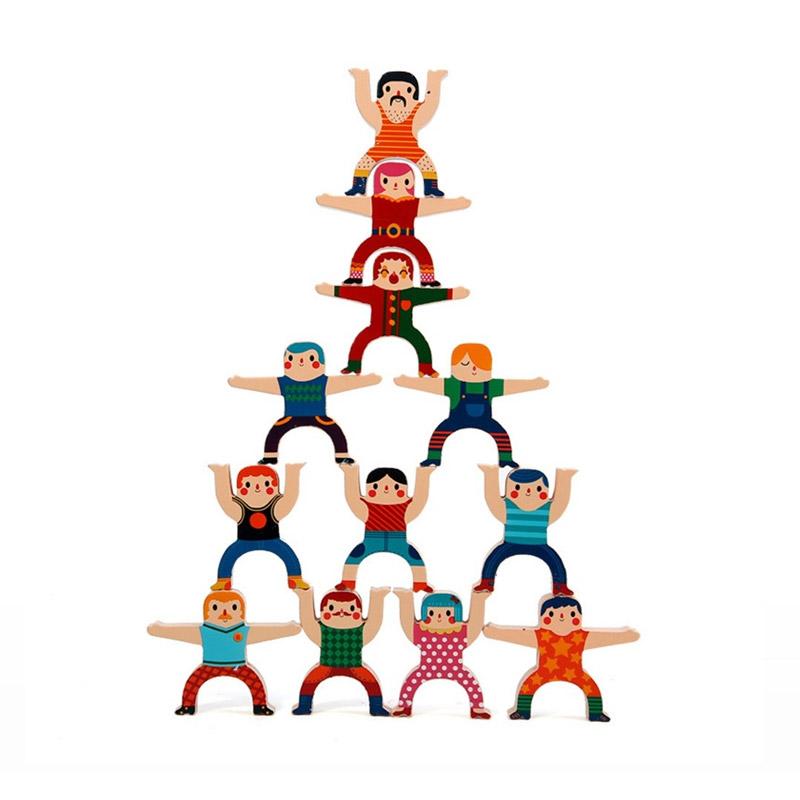 Jual HIKEA Kids Stacking Block Set Cute Figurine Building Block Kit