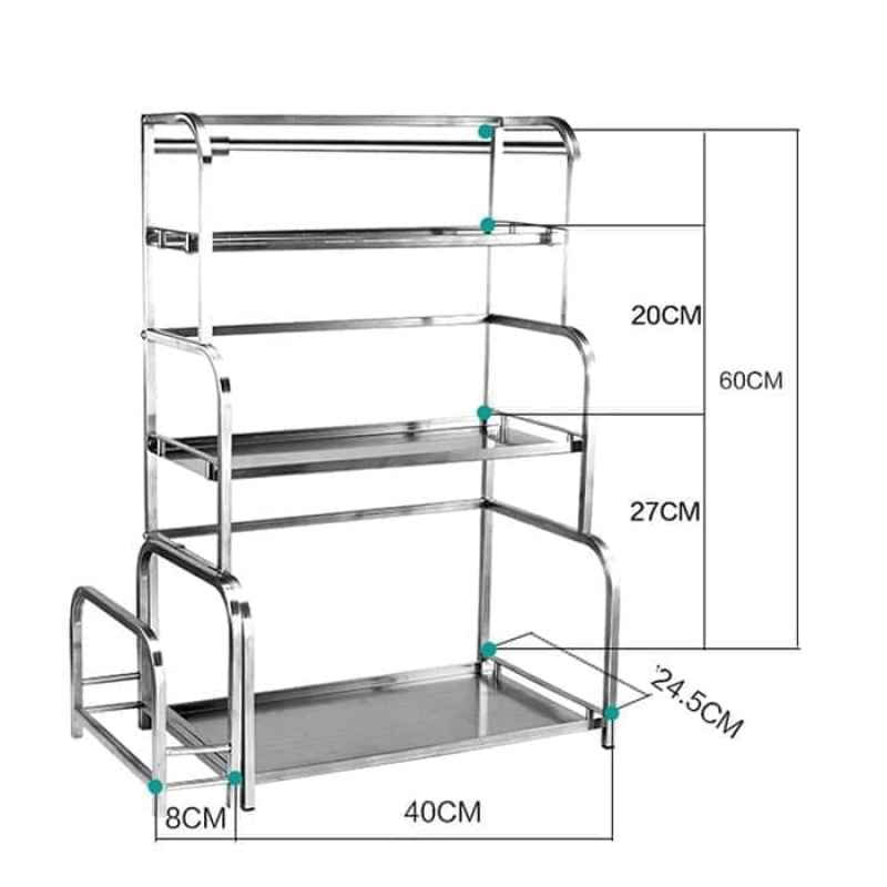  Dapur  Multifungsi  Stainless  Steel  Talenan Rak  Pot Rak  