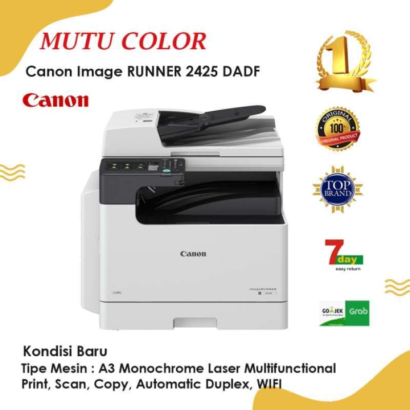 Jual Canon ImageRUNNER 2425 DADF Print, Scan, Copy, Automatic Duplex
