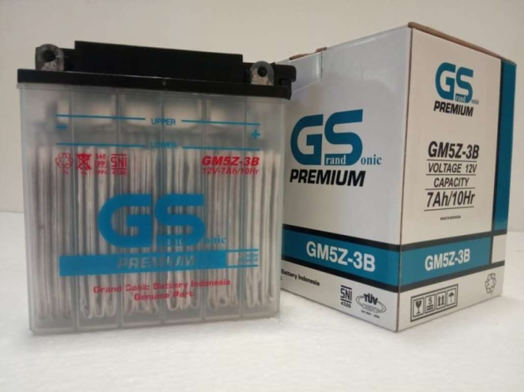 Promo Aki Motor Basah Gs Gm5Z-3B Kit (Honda Supra, Yamaha Mio, Jupiter