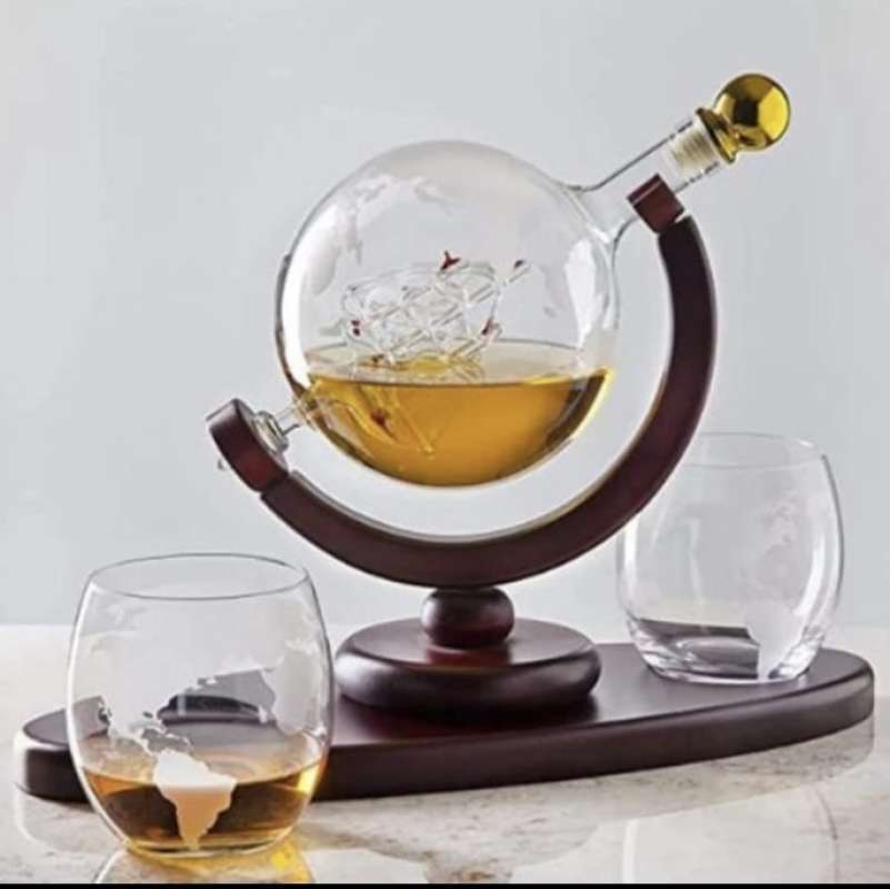 Promo Bormioli Rocco pirate glass whisky decanter Diskon 23 di Seller