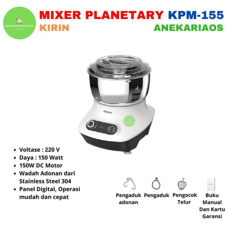 Promo Mixer Pengaduk Adonan KPM 155 Kirin 55 Liter Diskon 9