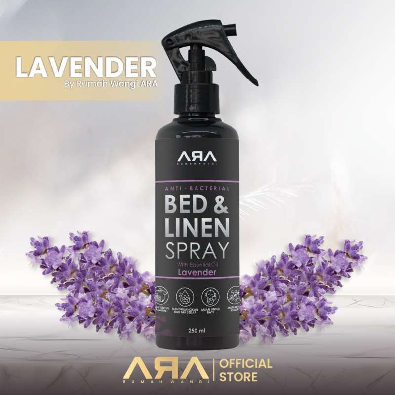 Promo Rumah Wangi Ara Linen Bed Spray LAVENDER Multi Purpose Pengharum