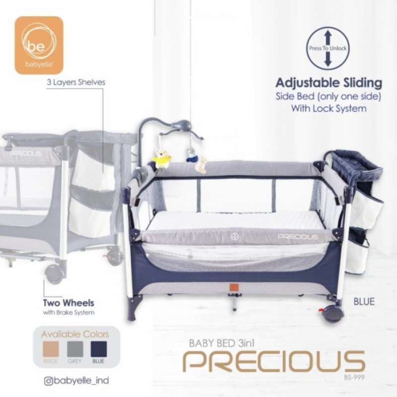 Jual Box Baby Elle / Babyelle Be 999 Xlr Precious / Box Baby Bed 3In1