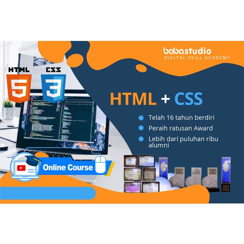 Promo Baba Studio Kursus Online HTML + CSS E-Voucher Diskon 65% di ...