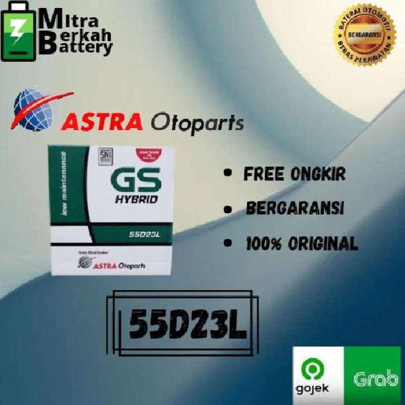 Jual AKI BASAH MOBIL SUZUKI GRAND VITARA 55D23L GS HYBRID di Seller