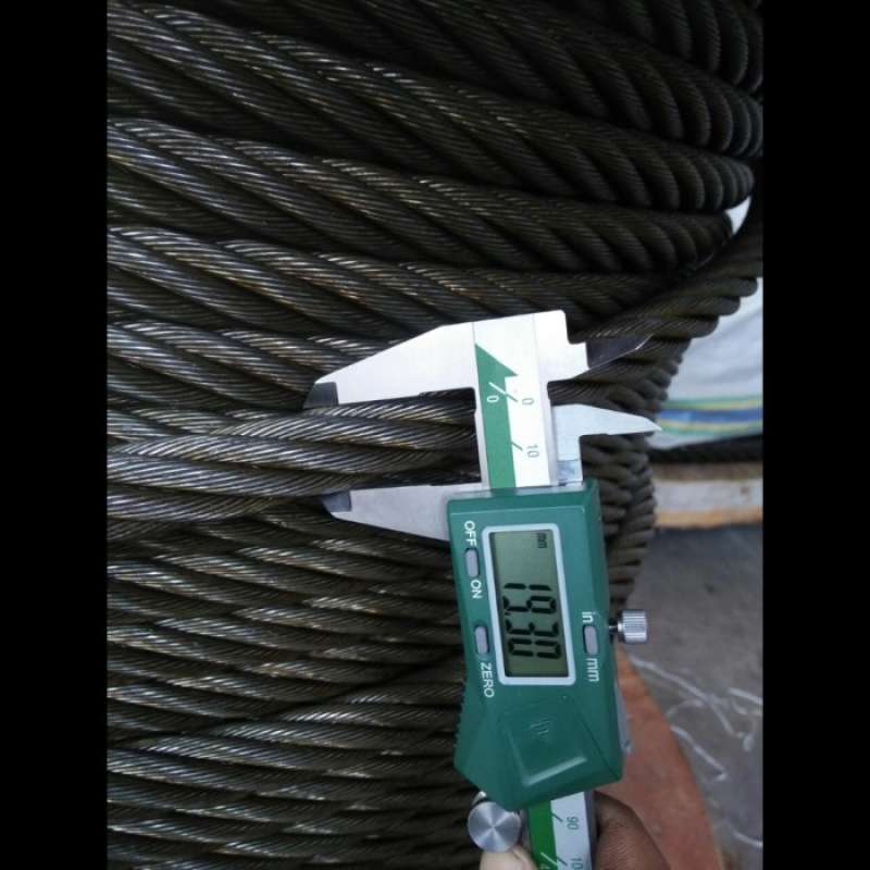 Promo Wire Rope / Kawat Seling / Kawat Baja 19 mm Ungalvanized RHRL