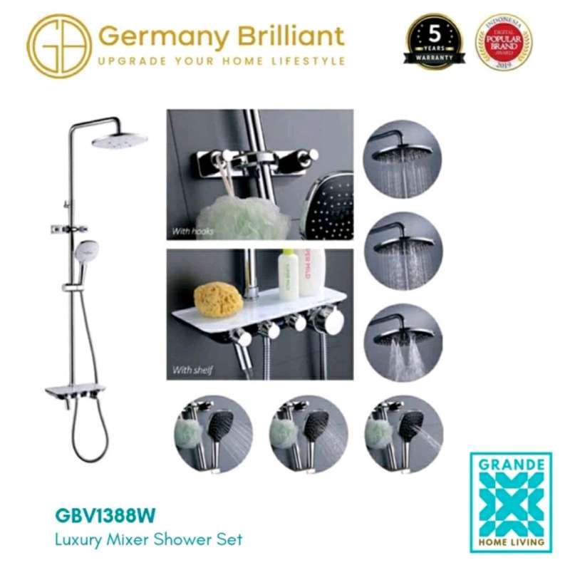 Jual Shower Set Germany Brilliant Shower GBV1388W di Seller Grande Home