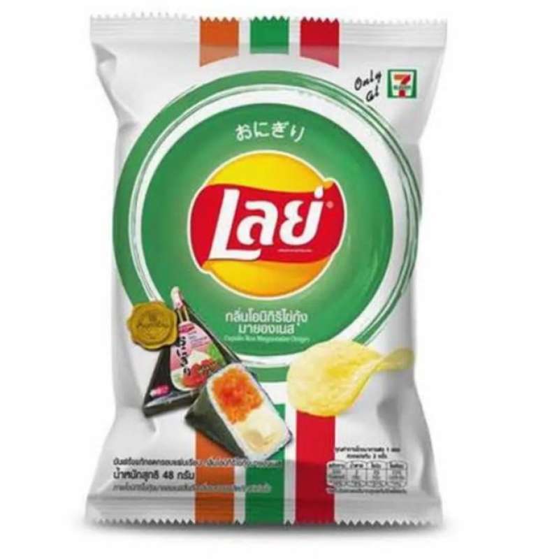 Jual Lays Potato Chips Capelin Roe Mayonnaise Onigiri (48g) di Seller