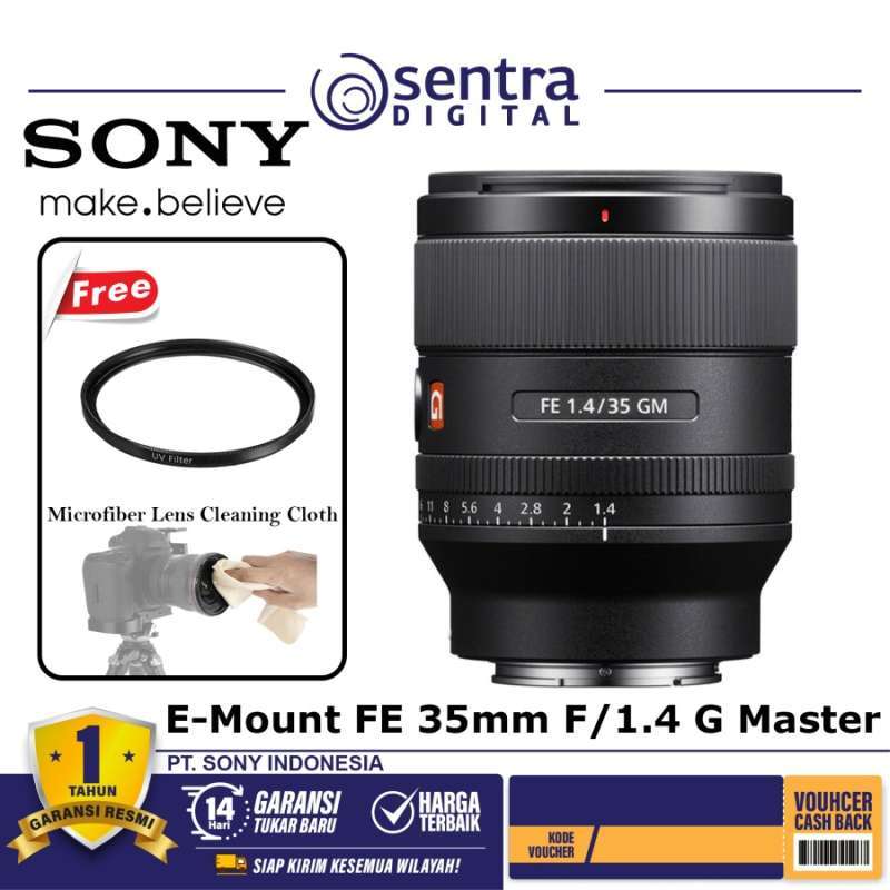 Promo SONY FE 35 mm F1.4 GM / Lensa Sony G Master 35mm / SEL35F14GM Diskon 6 di Seller Sentra