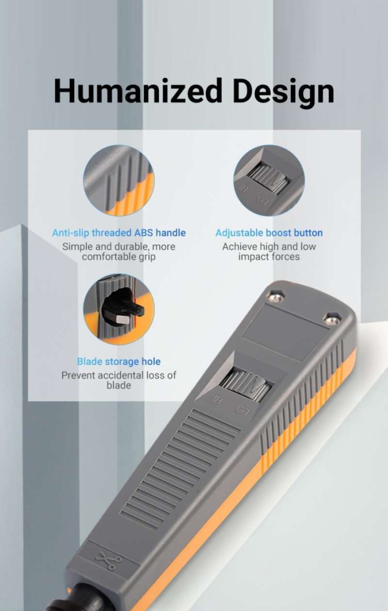 Promo Vention Punch Down Impact Tool Modular Jack RJ45 Network Panel