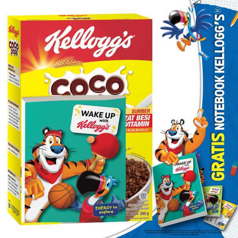 Jual WHS - KELLOGG'S Coco Pops [350 g] Gratis Note Book Kellogg's di ...