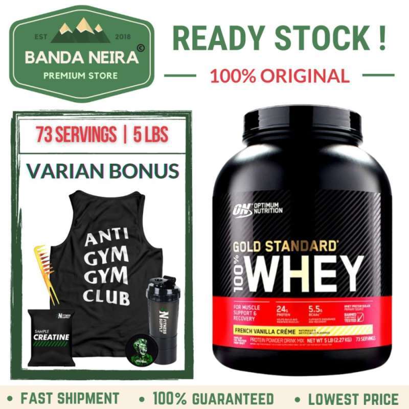 Jual On Optimum Nutrition Gold Standard 100 Whey Protein Isolates