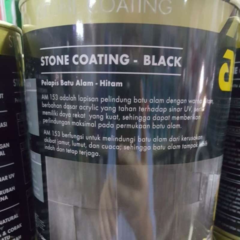 Promo Coating batu alam hitam AM 153 1kg / stone coating black Diskon