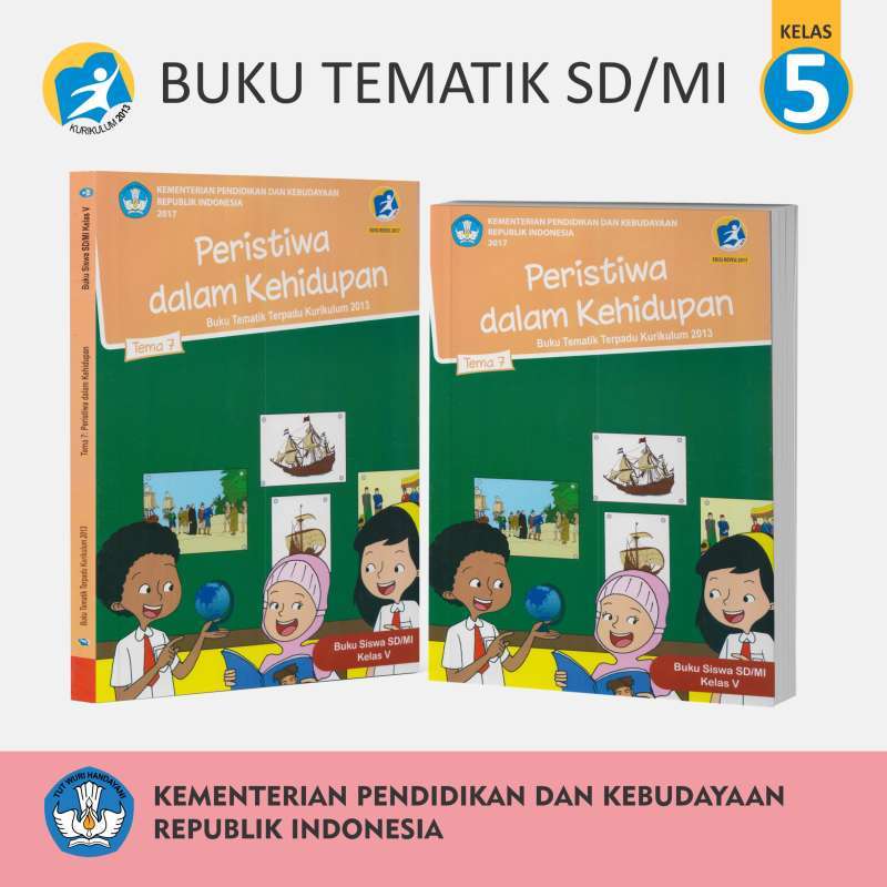 Jual Buku Tematik Kelas 5 / Buku Pelajara SD Kelas 5 K13 Edisi Revisi ...