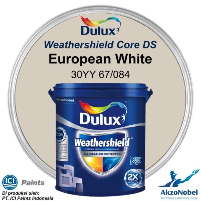 Jual CAT DULUX WEATHERSHIELD 20 LT - EUROPEAN WHITE 30YY 67/084 di ...