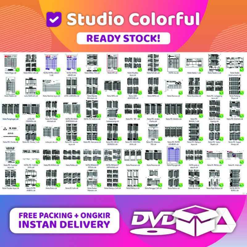 Jual 425 Nota Faktur Kwitansi Cdr Only Di Seller Fokus Konten