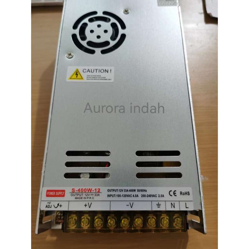 Jual Power Supply Switching 12V 33A 400 Watt Cocok Untuk CCTV LED RADIO
