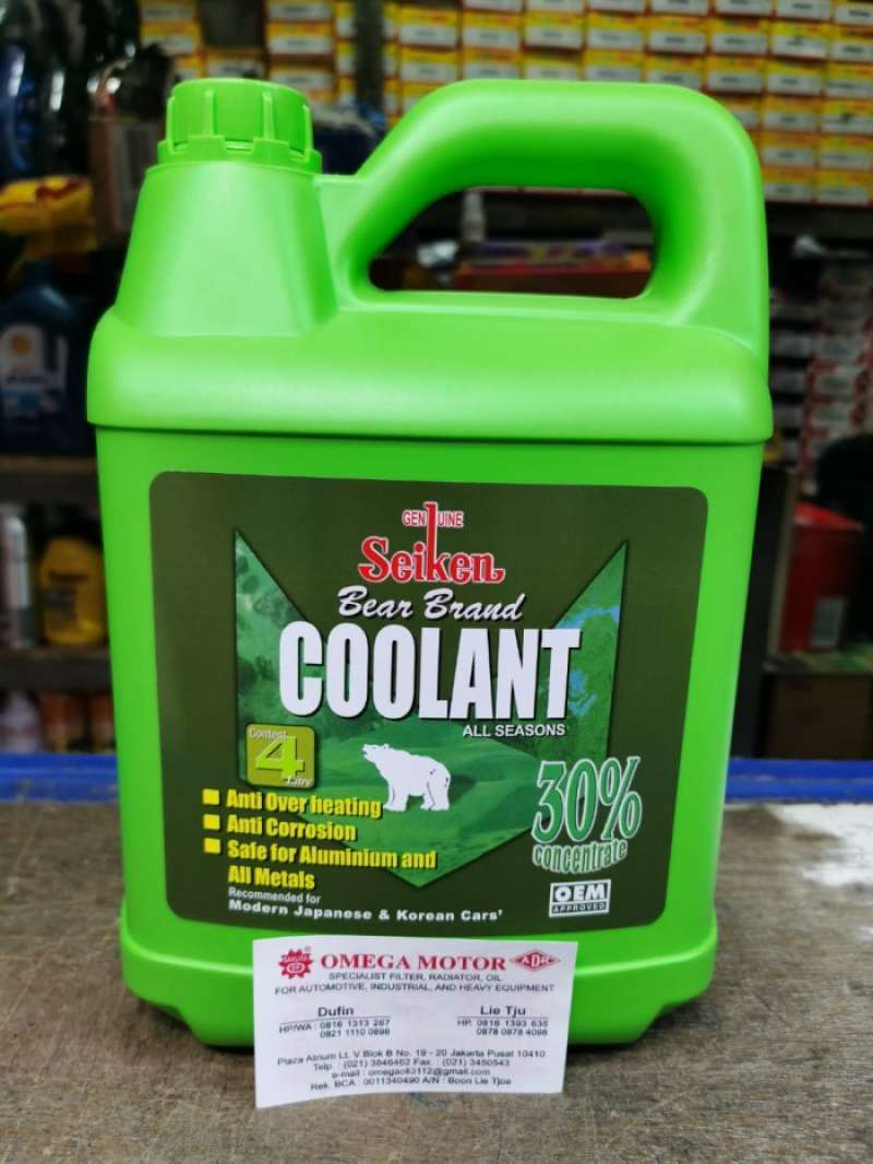 Promo Seiken Coolant 30/70 (air radiator)isi warna hijau 4liter (ATPM ...