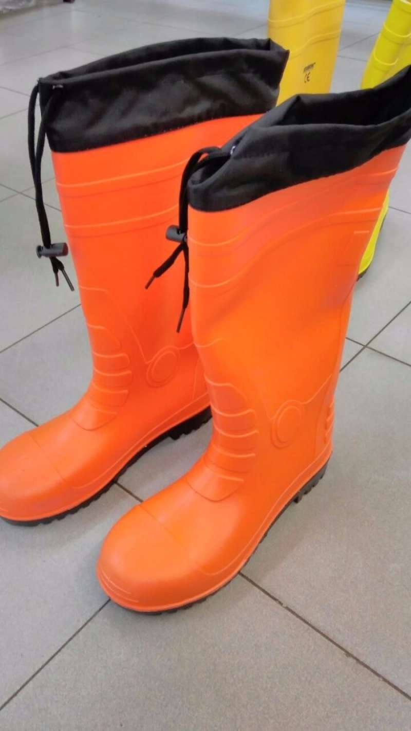 Jual Sepatu Safety Boot Rubber Orange M 39 40 Krisbow Kw1000434 Di ...