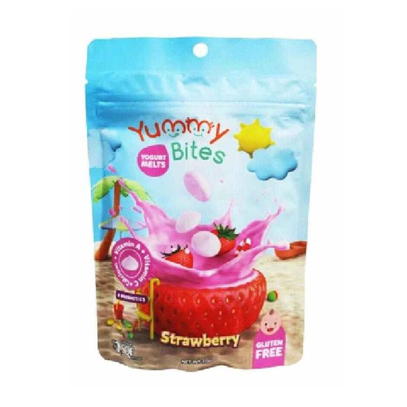 Jual Yummy Bites Gluten Free Yogurt Melts Strawberry Pouch Makanan Bayi
