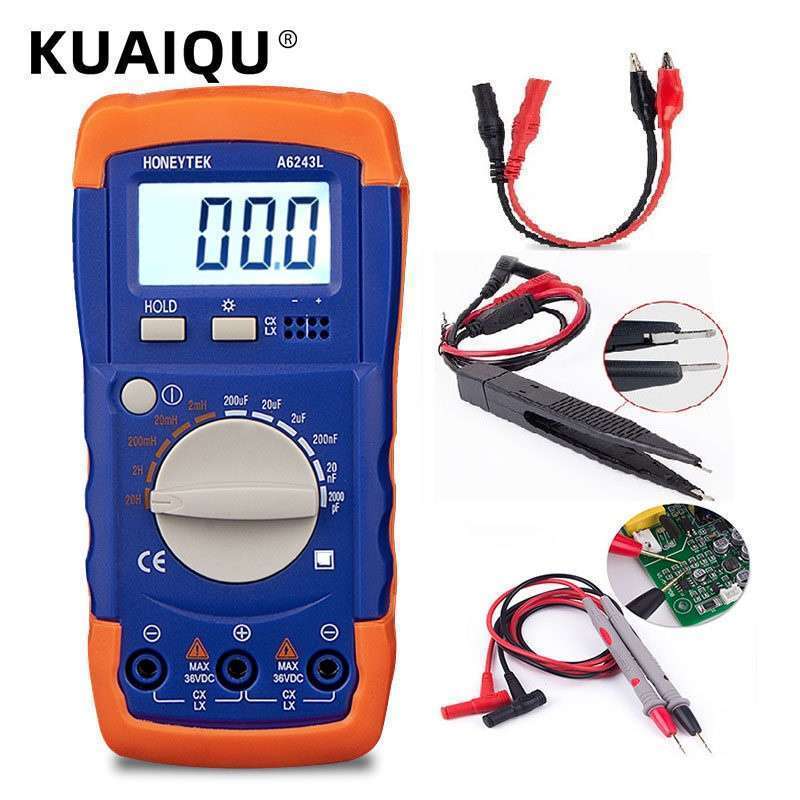 Jual KUAIQU Lc Meter Multimeter Digital Profesional Tester Kapasitor ...