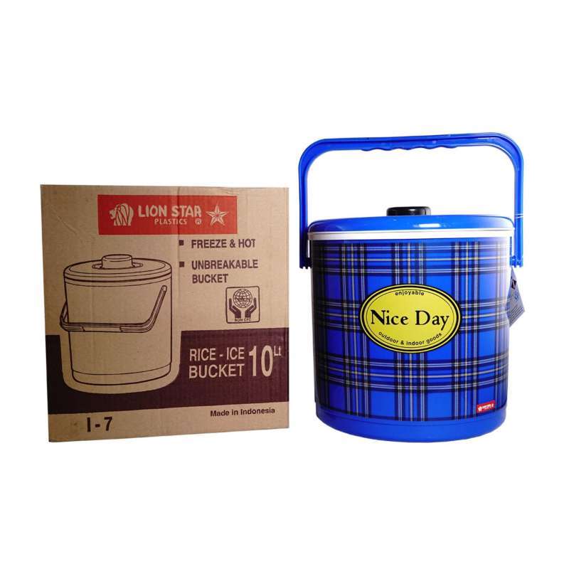 Jual Lion Star I7 Rice Ice Bucket Thermos Nasi Biru [10 L] di Seller