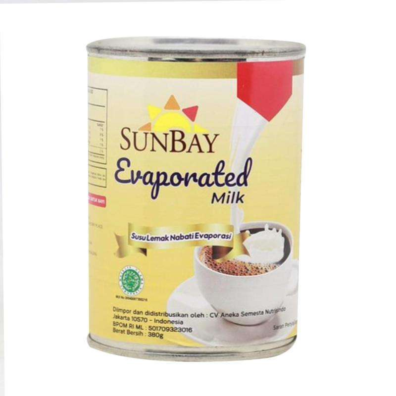 Promo Sunbay Evaporated Milk Susu Evaporasi [380 g] Diskon 17% di