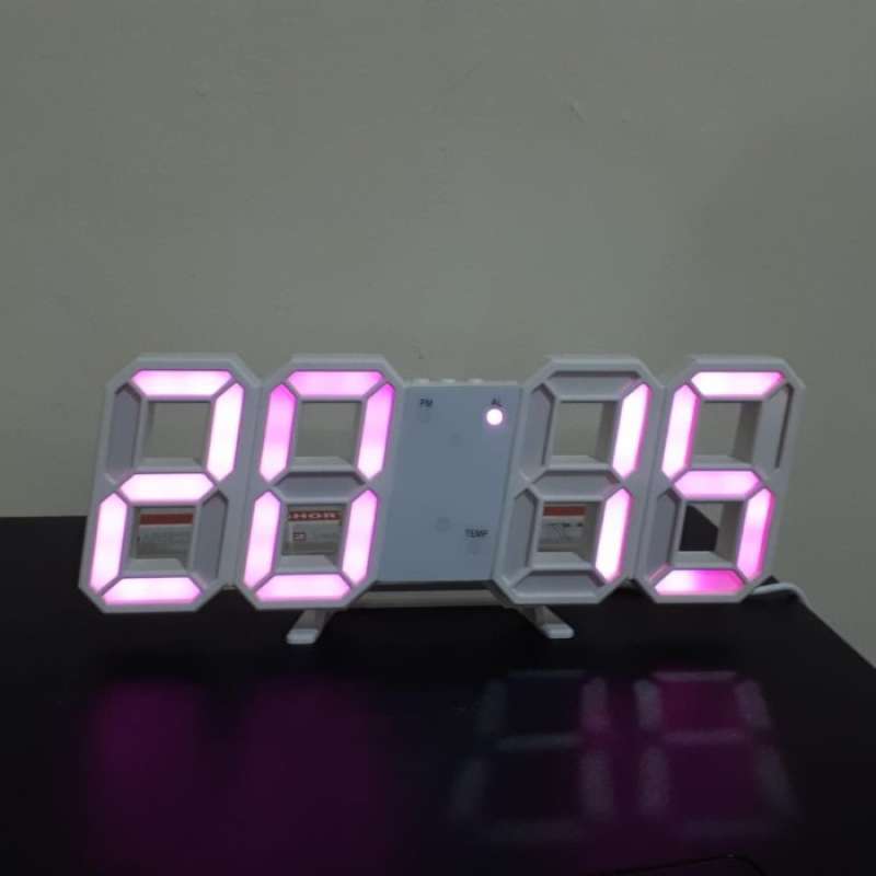 Promo Jam Dinding Digital Led Meja Unik Dan Artistik Merah / Hijau ...