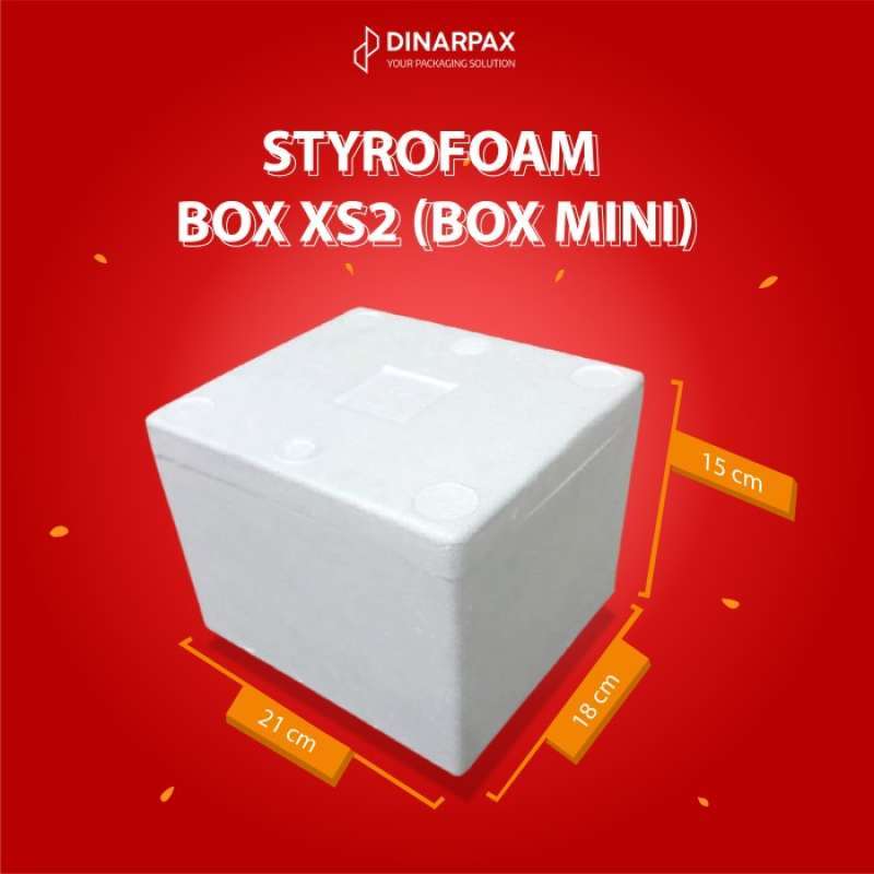 Promo STYROFOAM BOX XS2 20,5X18,2X15,3CM / BOX MINI / BOX XS 2 / BOX