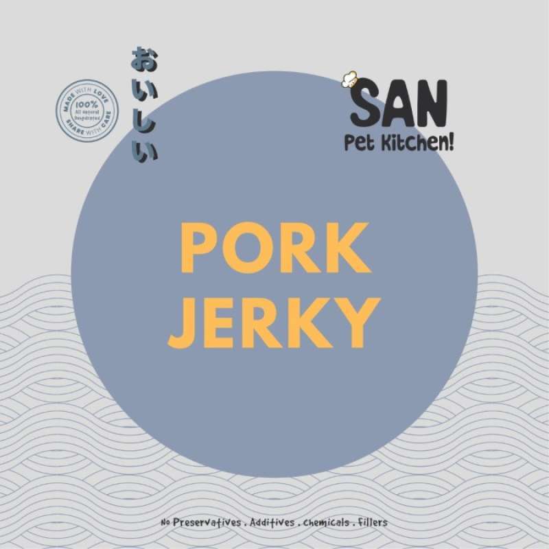 Promo Dehydrated Pork Jerky By San Pet Treats Diskon 33 di Seller