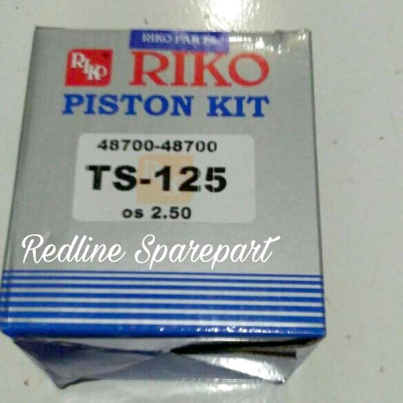 Jual PISTON SUZUKI TS 125 OVERSIZE 250 RIKOPART di Seller RedLine