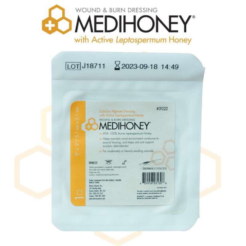 Jual MEDIHONEY CALCIUM ALGINATE DRESSING PERAWATAN LUKA NATURAL DARI