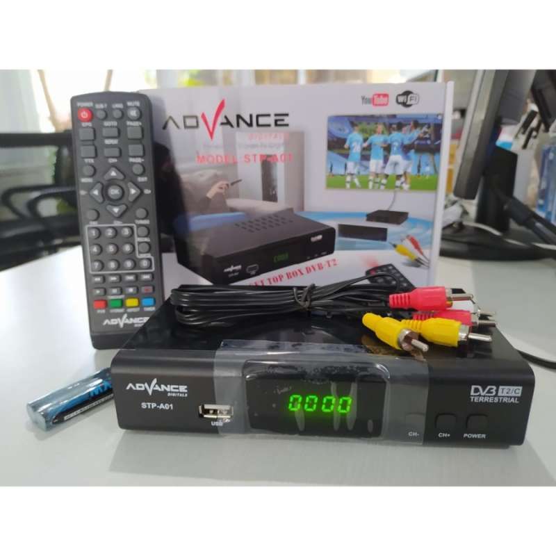 Promo Set Top Box Advance STPA01 DVBT2 Digital TV STB Tabung LED LCD